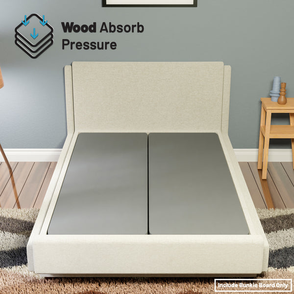 1.5-Inch Wood Bunkie Board/Slats, Grey