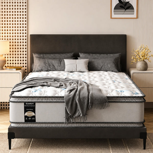 12-Inch medium plush Double sided Pillowtop Innerspring Fully Assembled Mattress