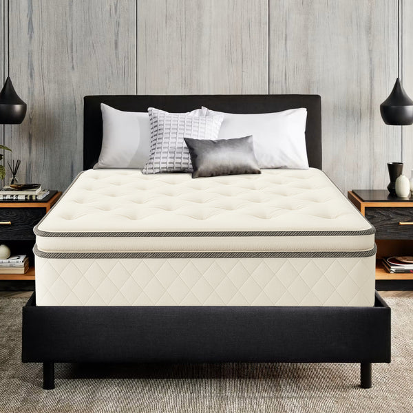 10-Inch medium plush Pillowtop Innerspring Fully Assembled Mattress