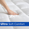 3-Inch Quilted Cotton & Fluffy Mattress Topper, Cooling, Soft, Deep Pocket