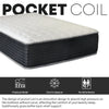 Spring Wall 14" Pocket Coil Luxury Mattress With Foaming Case