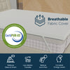 Medium Firm Mattress Toppers with Breathable Cover, Cooling Mattress Pad for Back Pain, Soft and Removable,