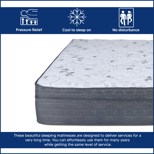 12-Inch Euro Top Firm Foam Encased innerspring mattress /Orthopedic Support For A Restful Night