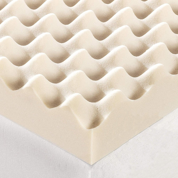 1-Inch Convoluted Copper-Infused Memory Foam Mattress Toppers