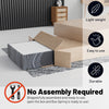 4"/8" Wood Box Spring/Foundation with Legs for Mattress Support | Heavy-Duty Structure | Fully Assembled | No Need for Bed Frame, Queen