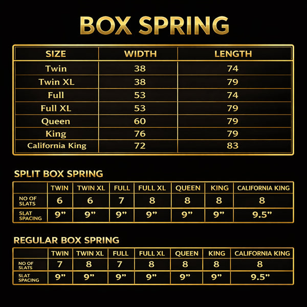 Wood Split Traditional Box Spring/Foundation For Mattress