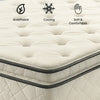 10-Inch medium plush Pillowtop Innerspring Fully Assembled Mattress
