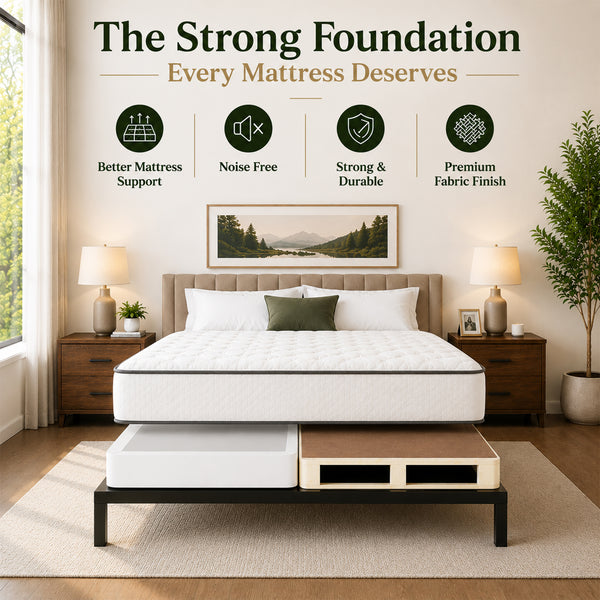 Solid Surface Wood Split Traditional Box Spring/Foundation For Mattress