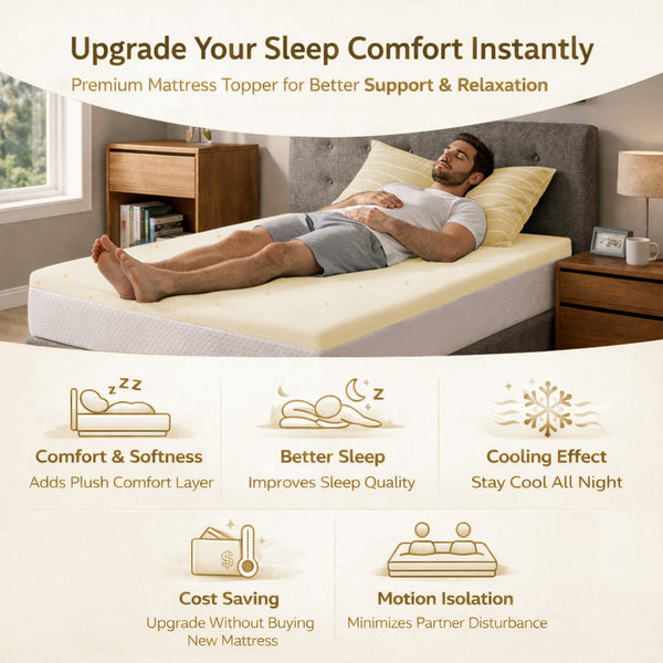 Copper-Infused Memory Foam Mattress Toppers