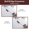 Bed Bridge Pad | Mattress Converter Kit | Gap Filler for Adjustable Mattresses | Good for Guests Stay Overs & Family Room, White