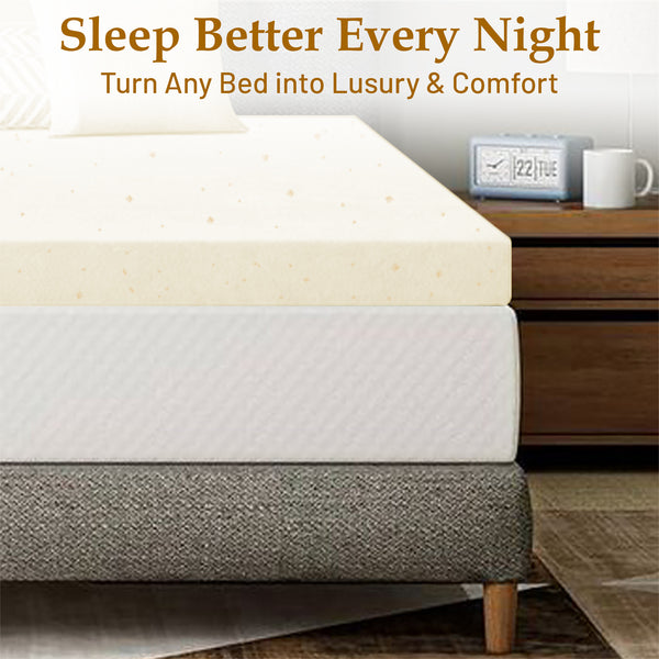 Copper-Infused Memory Foam Mattress Toppers
