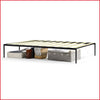 14-Inch Metal Platform Bed Frames with Wood Slat Support/No Box Spring Needed.