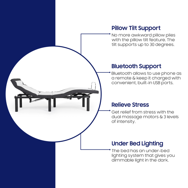 Adjustable bed pillow shop tilt
