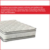 12-Inch medium plush Double sided Pillowtop Innerspring Fully Assembled Mattress