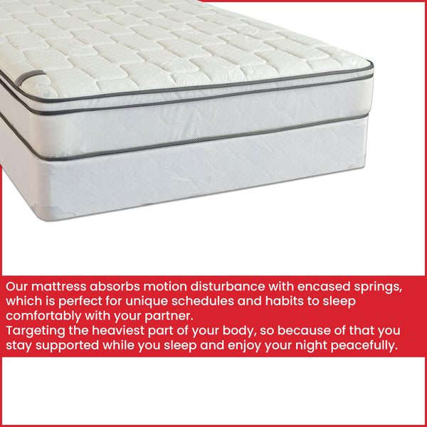 10-Inch Meduim Plush Eurotop Pillowtop Innerspring Fully Assembled Mattress