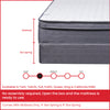 10-Inch Medium Plush Hybrid  Euro Top  Foam Encased innerspring mattress/Improves Sleep By Reducing Back Pain