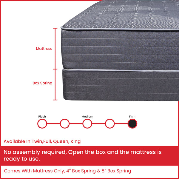 Spring Air 13-Inch Firm Tight Top Pocket Coil Hybrid Foam Encased Mattress