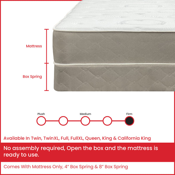 14-Inch Firm Double sided Tight top Innerspring Fully Assembled Mattress