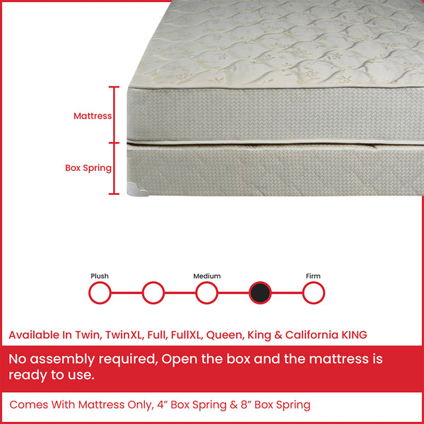 9-Inch Gentle Firm Tight top Innerspring Fully Assembled Mattress