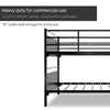 Metal Bunk Bed, Heavy Duty Sturdy Frame, Good For Commercial Use , Kids Camps And Shelter, Black